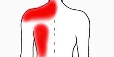 ból pod lewą łopatką od tyłu